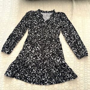 Black and White Floral Dress